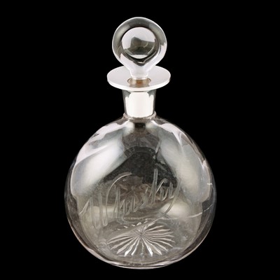 Lot 97 - An Edwardian silver mounted whisky decanter by Army & Navy Cooperative Society Ltd