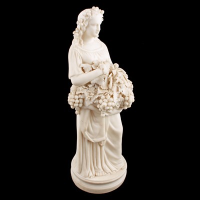 Lot 43 - A Victorian Parian ware figure