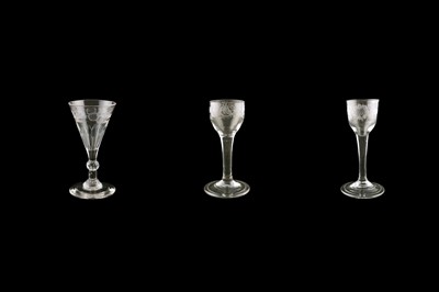 Lot 65 - Three Georgian glasses