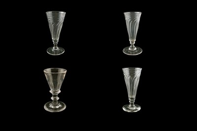 Lot 66 - Four Georgian glasses