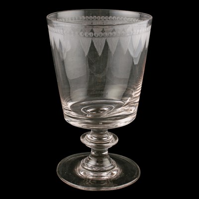 Lot 84 - A very large Georgian glass rummer