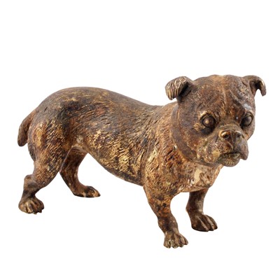 Lot 163 - A late 19th Century Austrian cold-painted bronze terrier