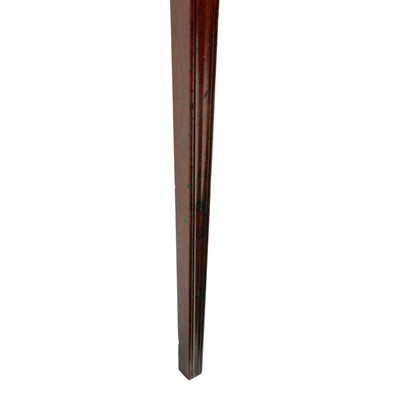 Lot 473 - A fine George III mahogany serpentine side table in the Hepplewhite style