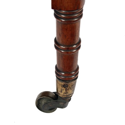 Lot 39 - A George III mahogany music canterbury