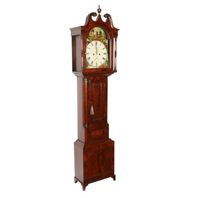 Lot 291 - Calvert, Dundee: a William IV, Victorian mahogany grandfather clock