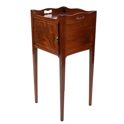 Lot 501 - A George III mahogany bedside cabinet