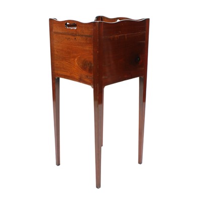 Lot 501 - A George III mahogany bedside cabinet