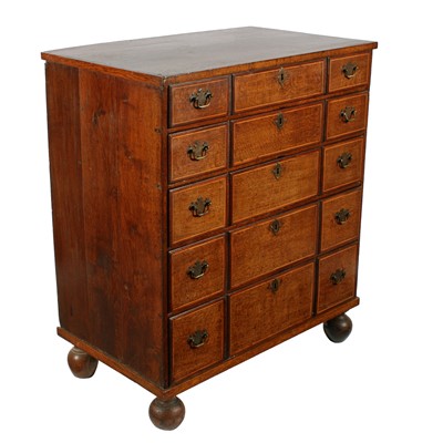 Lot 529 - A mid-19th Century oak chest of drawers