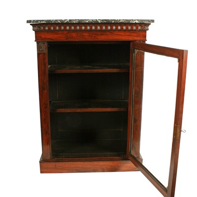 Lot 537 - A George IV rosewood pier cabinet