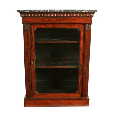 Lot 537 - A George IV rosewood pier cabinet