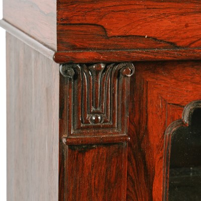 Lot 537 - A George IV rosewood pier cabinet
