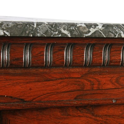 Lot 537 - A George IV rosewood pier cabinet