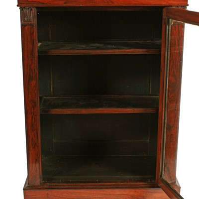 Lot 537 - A George IV rosewood pier cabinet