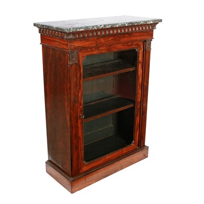 Lot 537 - A George IV rosewood pier cabinet