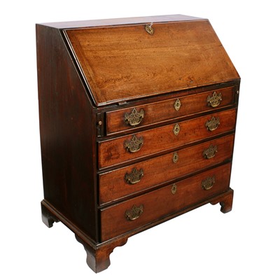 Lot 549 - A George III mahogany bureau