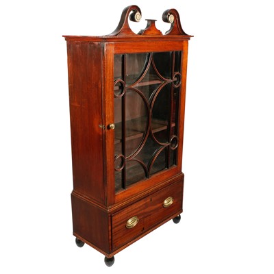 Lot 561 - A late Georgian mahogany dwarf cabinet