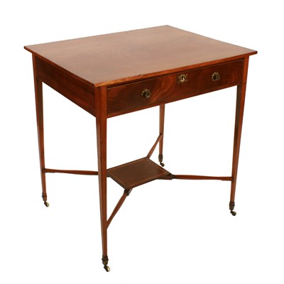 Lot 573 - A George III mahogany side table