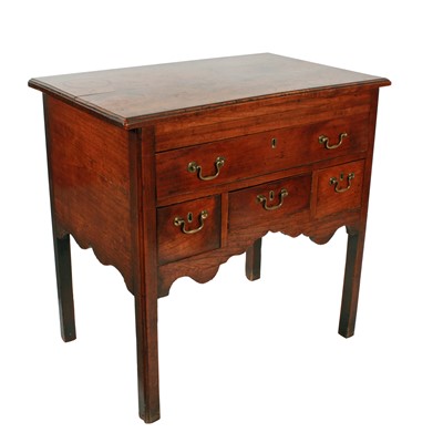 Lot 574 - An early George III fruitwood and elm low boy