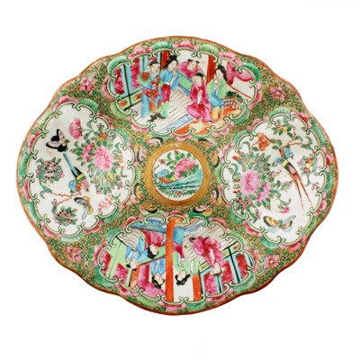 Lot 5 - Three Chinese Canton famille rose dishes