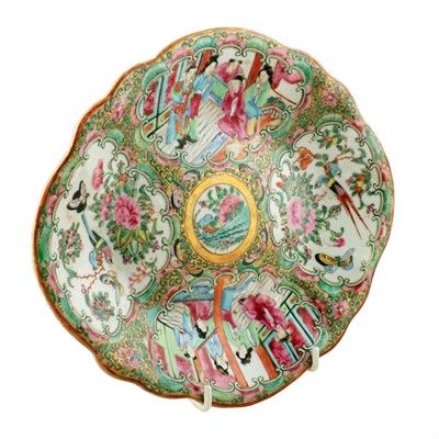 Lot 5 - Three Chinese Canton famille rose dishes