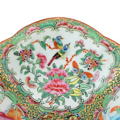 Lot 5 - Three Chinese Canton famille rose dishes