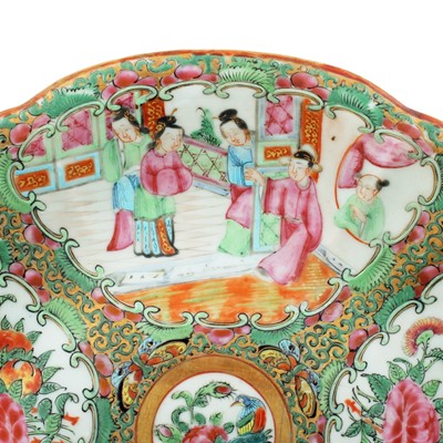 Lot 5 - Three Chinese Canton famille rose dishes