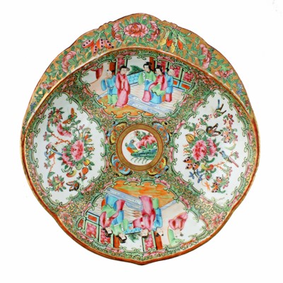 Lot 5 - Three Chinese Canton famille rose dishes