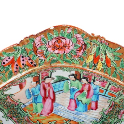 Lot 5 - Three Chinese Canton famille rose dishes