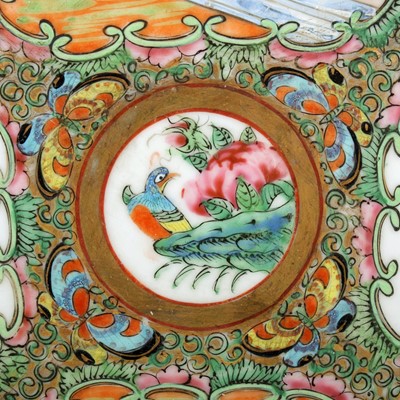 Lot 5 - Three Chinese Canton famille rose dishes