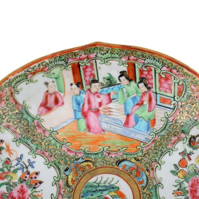 Lot 5 - Three Chinese Canton famille rose dishes