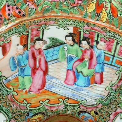 Lot 5 - Three Chinese Canton famille rose dishes