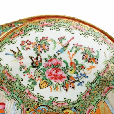 Lot 5 - Three Chinese Canton famille rose dishes