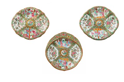 Lot 5 - Three Chinese Canton famille rose dishes