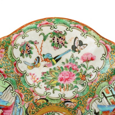 Lot 5 - Three Chinese Canton famille rose dishes