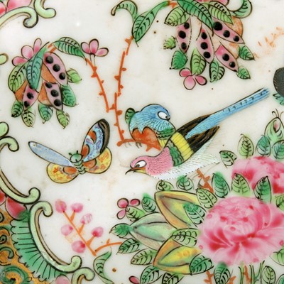 Lot 5 - Three Chinese Canton famille rose dishes