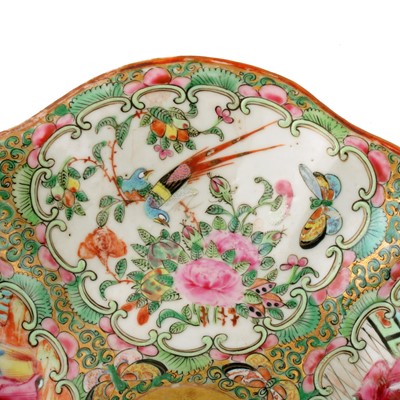 Lot 5 - Three Chinese Canton famille rose dishes