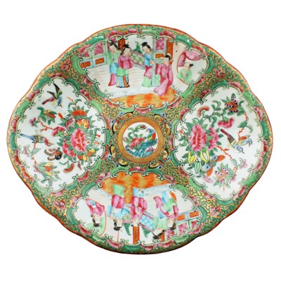 Lot 5 - Three Chinese Canton famille rose dishes