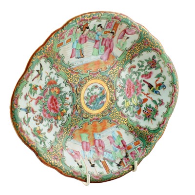 Lot 5 - Three Chinese Canton famille rose dishes