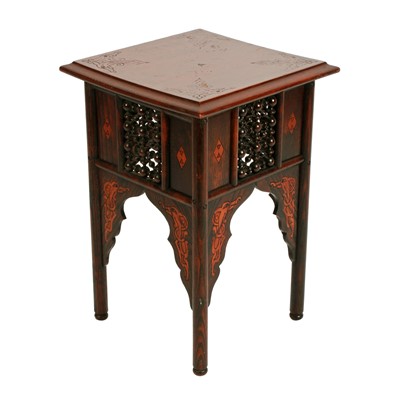 Lot 602 - A 1930's North African occasional or lamp table