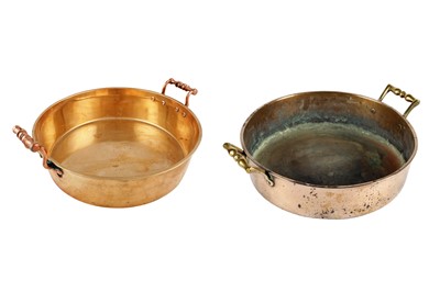 Lot 366 - Two 19th Century bell metal pans