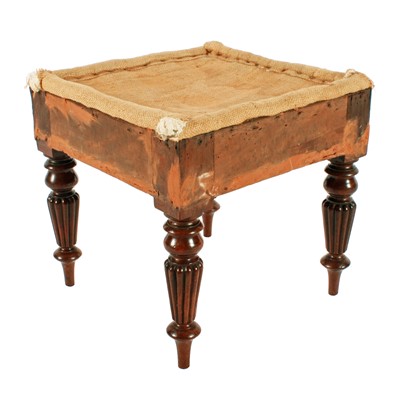 Lot 611 - A George IV rosewood stool in the style of Gillows