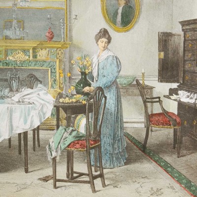 Lot 264 - Two coloured prints