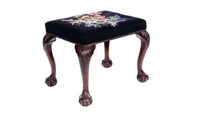 Lot 618 - An early 20th Century Chippendale style stool