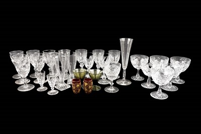 Lot 91 - Twenty-nine assorted Victorian and later wine glasses