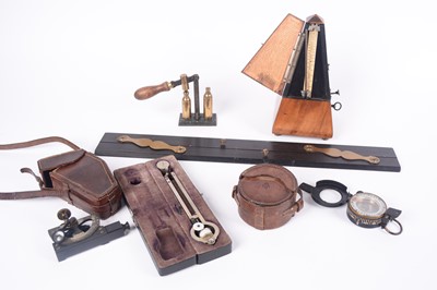 Lot 198 - Miscellaneous Victorian and later instruments and rule