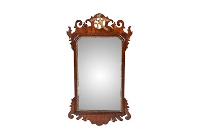 Lot 381 - An early 20th Century mahogany wall mirror