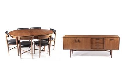 Lot 778 - A G-Plan ‘Fresco’ teak dining room suite; and a sideboard