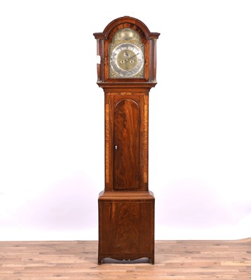 Lot 195 - ‘R. Goodwill’ ‘No.Bottle’: an inlaid mahogany longcase clock