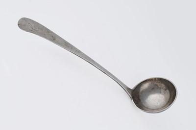 Lot 121 - A Scottish provincial silver toddy ladle