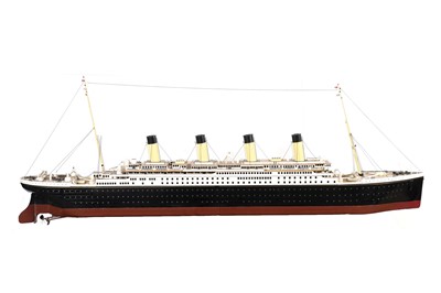 Lot 190 - A large hand-built remote control scale model of the White Star Line RMS Titanic